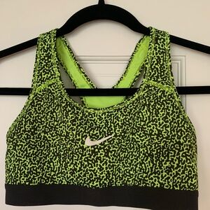 Nike Dri-Fit Neon Animal Print Bra